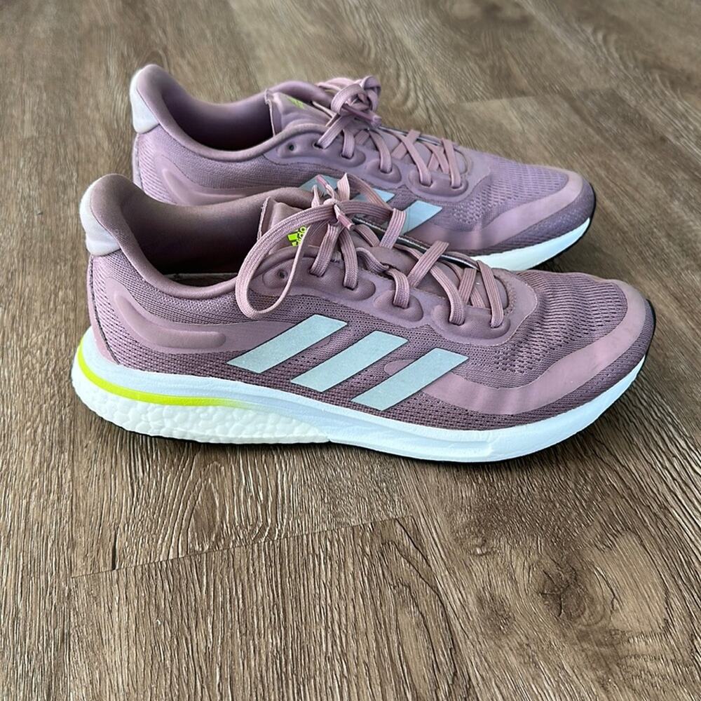 Adidas Supernova Magic Mauve Solar Yellow Women's Sneakers Size 8.5
